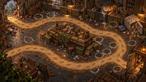 The Kitchen: the room's battlefield painting